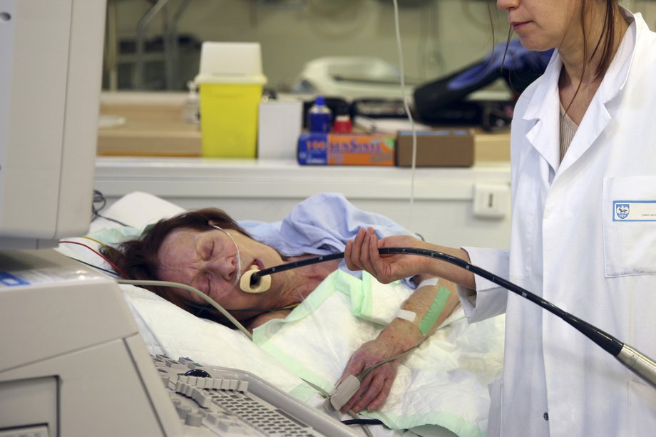 Imagine a unei ecografii endoscopice